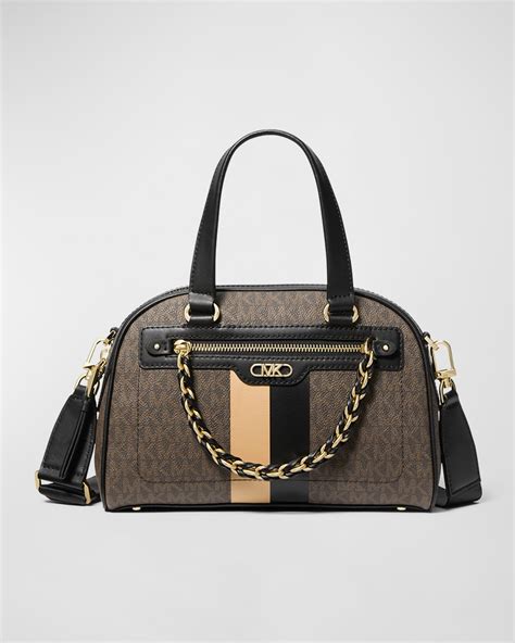 michael kors naomi bowling satchel|Michael Kors Bag Naomi Black Large Bowling Satchel Handbag .